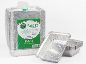 Rechteckige Aluminium-Schale 865 ml - R1-845L